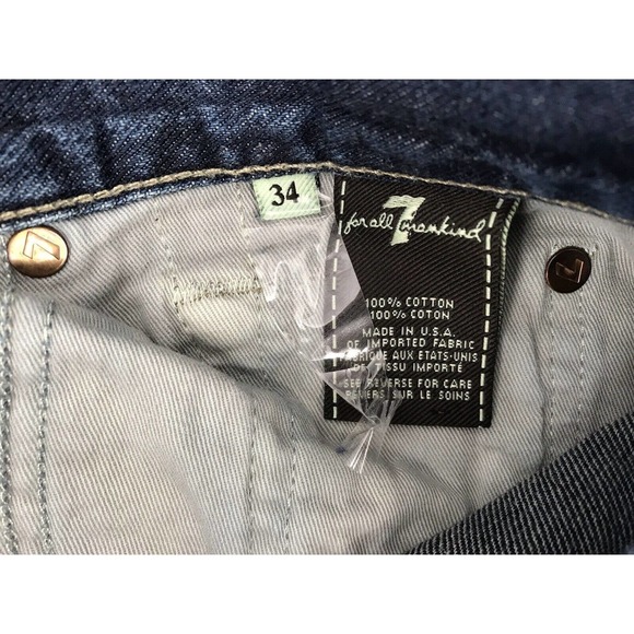 7 For All Mankind Men's Size 34 Austyn Blue Jeans - Picture 7 of 7